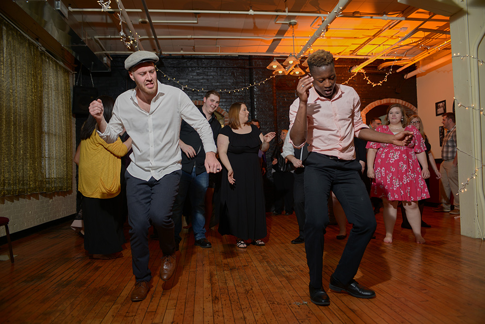 dancing at a wedding