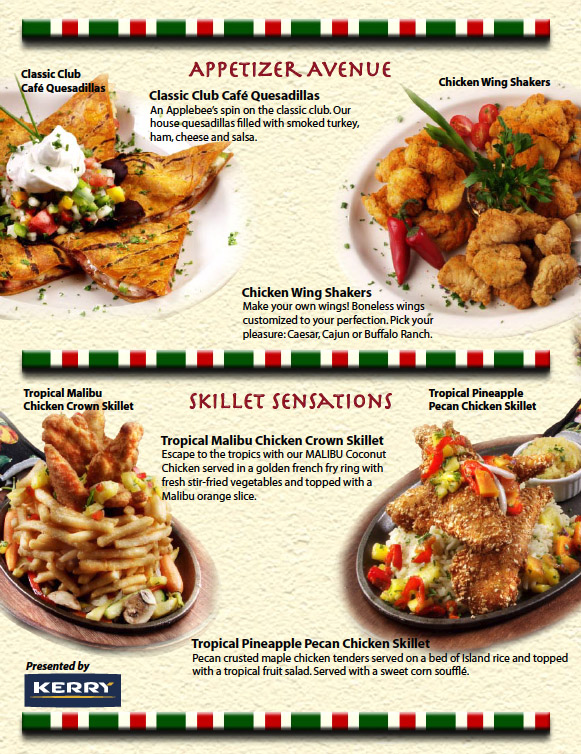 Applebees Presentation Menu