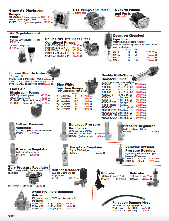 Car Wash Parts Flyer